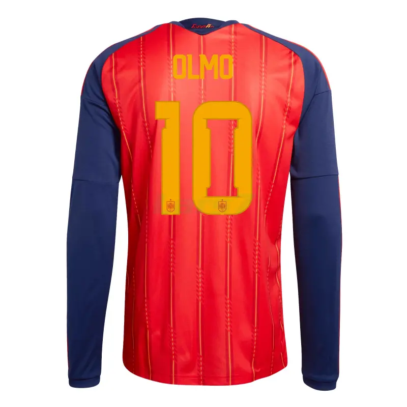 Camiseta Olom 10 España 1ª Equipación 2026 ML Rojo/Azul