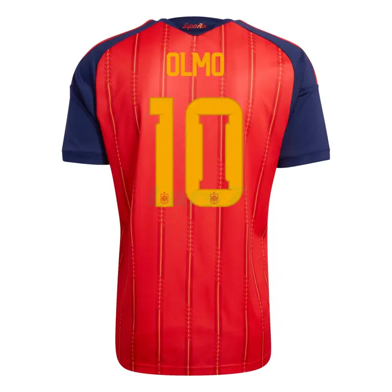Camiseta Olom 10 España 1ª Equipación 2026 Rojo/Azul