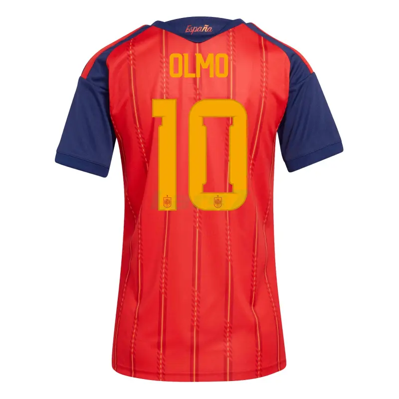 Camiseta Olom 10 España 1ª Equipación 2026 Rojo/Azul Mujer