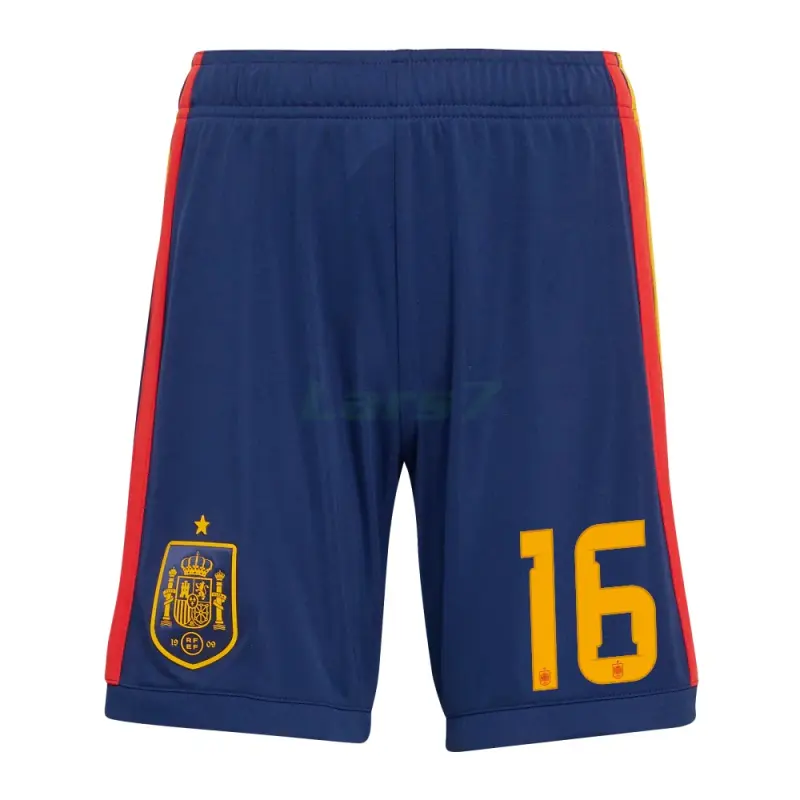 Camiseta Rodrigo 16 España 1ª Equipación 2026 Rojo/Azul