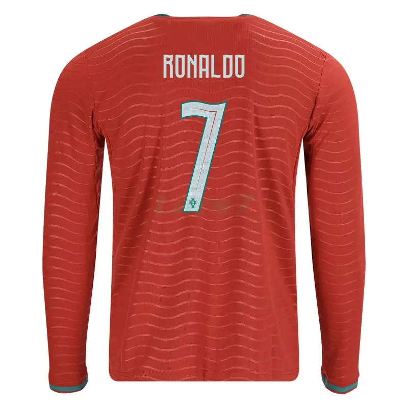 Camiseta Ronaldo 7 Portugal 1ª Equipación 2026 ML Rojo