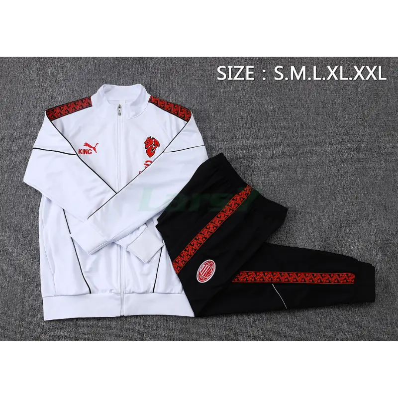 Chandal AC Milan 2025/2026 Blanco/Rojo