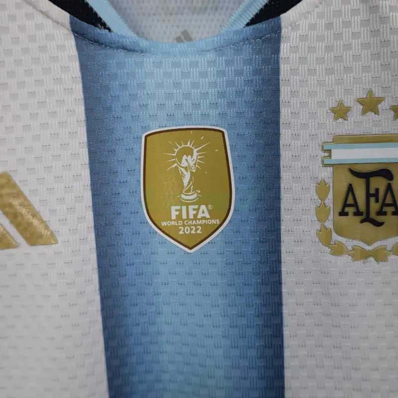Camiseta Argentina 1ª Equipación Mundial 2026 Azul/Blanco Mujer con FIFA2022 (EDICIÓN JUGADOR)