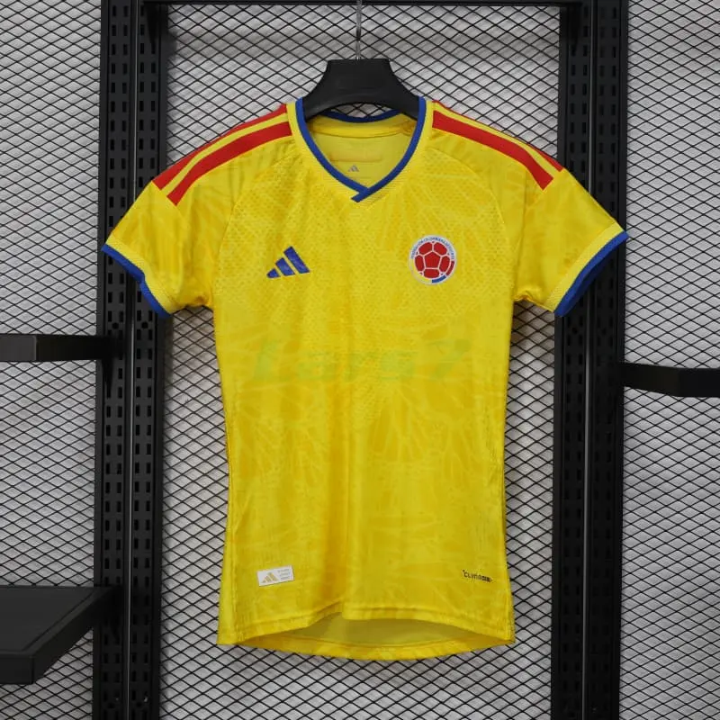 Camiseta Colombia 1ª Equipación Mundial 2026 Amarillo Mujer (EDICIÓN JUGADOR)
