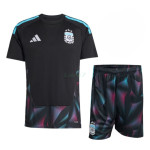 Camiseta de Portero Argentina 1ª Equipación Mundial 2026 Negro Niño Kit