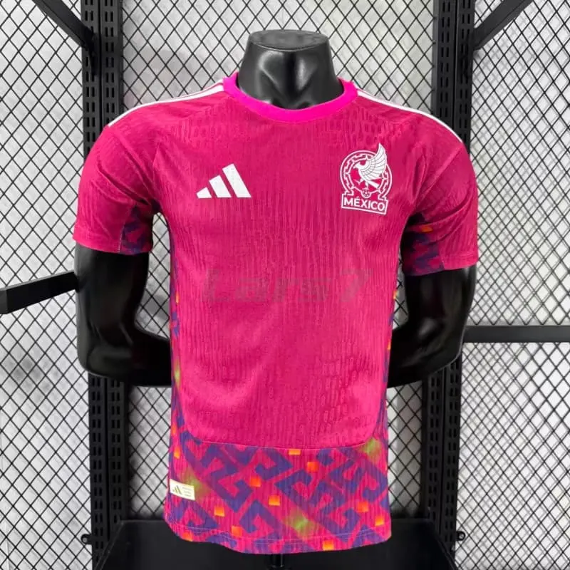Camiseta de Portero México 1ª Equipación Mundial 2026 Rosa (EDICIÓN JUGADOR)