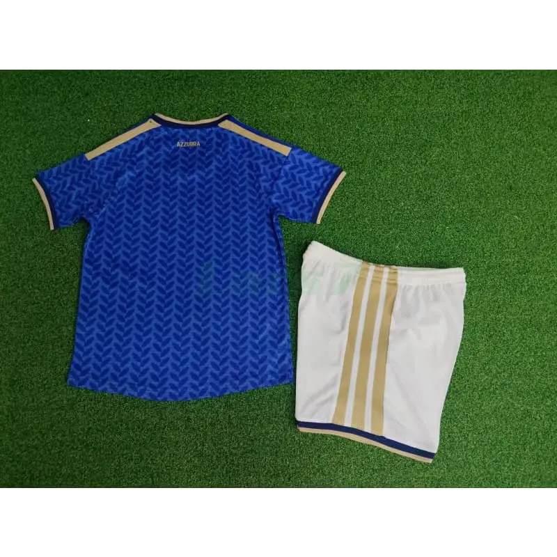 Camiseta Italia 1ª Equipación Mundial 2026 Azul Niño Kit (EDICIÓN JUGADOR)