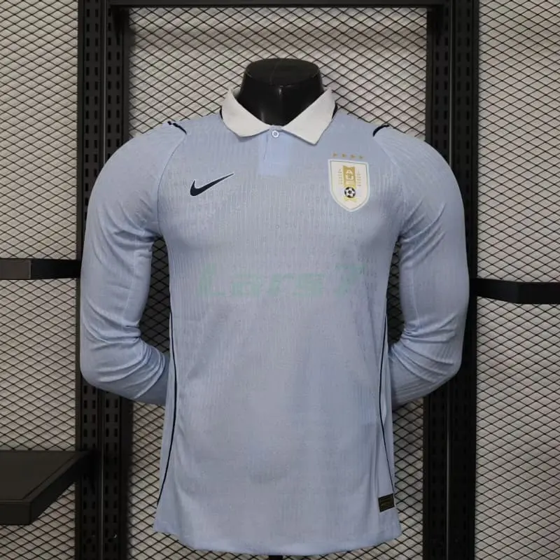 Camiseta Uruguay 1ª Equipación Mundial 2026 ML Azul Claro (EDICIÓN JUGADOR)