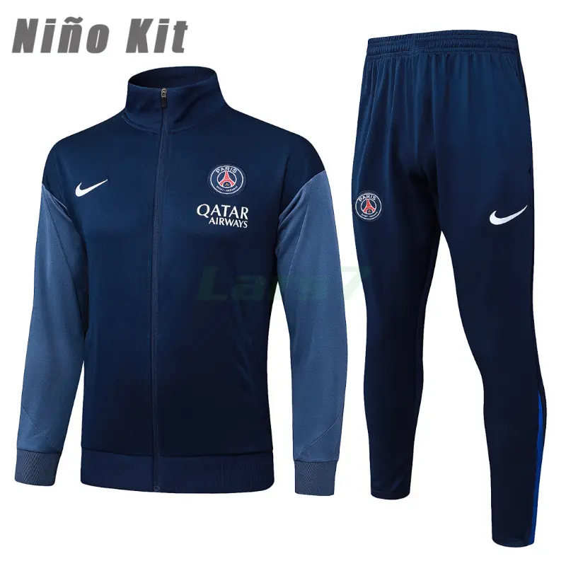 Chandal PSG 2025/2026 Niño Azul Marino/Gris