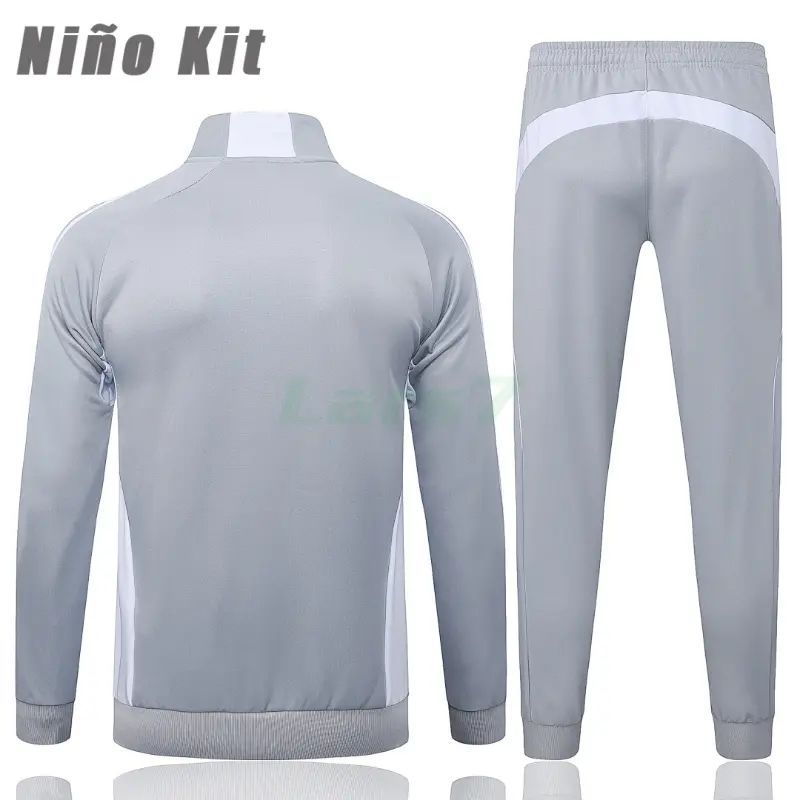 Chandal Real Madrid 2025/2026 Niño Gris/Blanco