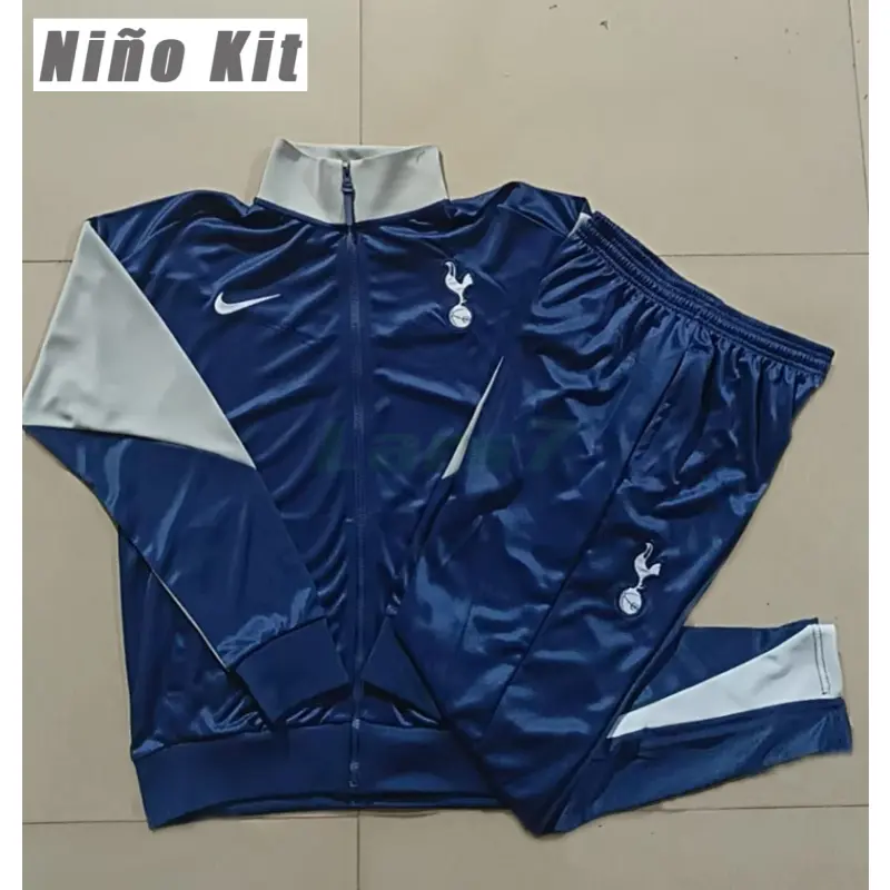 Chandal Tottenham Hotspur 2025/2026 Niño Azul Marino/Gris