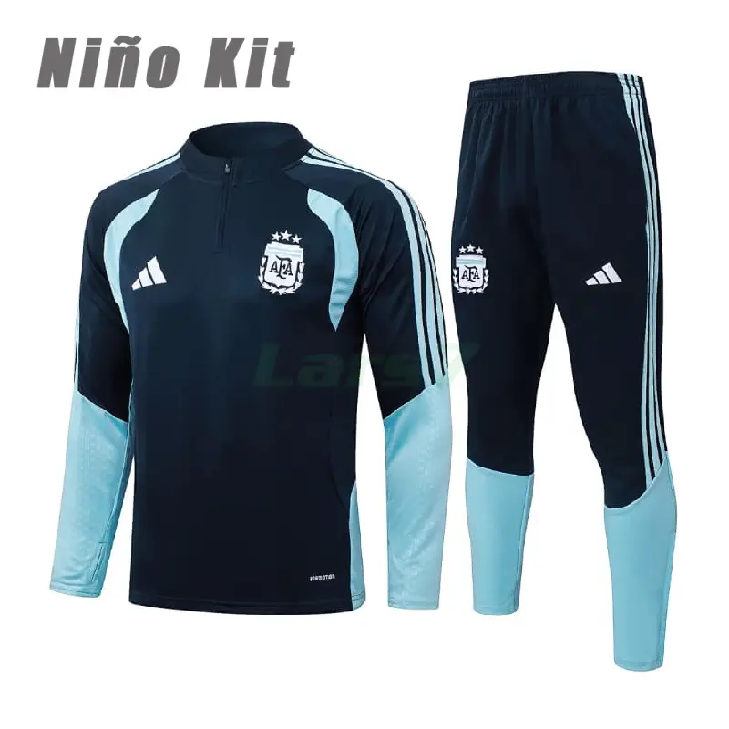 Sudadera de Entrenamiento Argentina 2026 Niño Kit Azul Marino