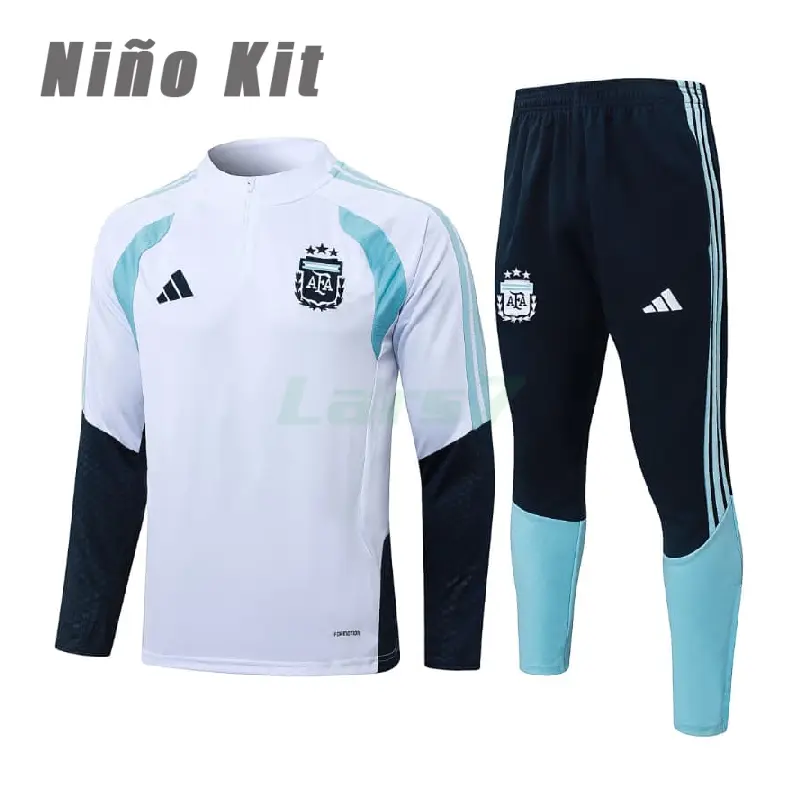 Sudadera de Entrenamiento Argentina 2026 Niño Blanco