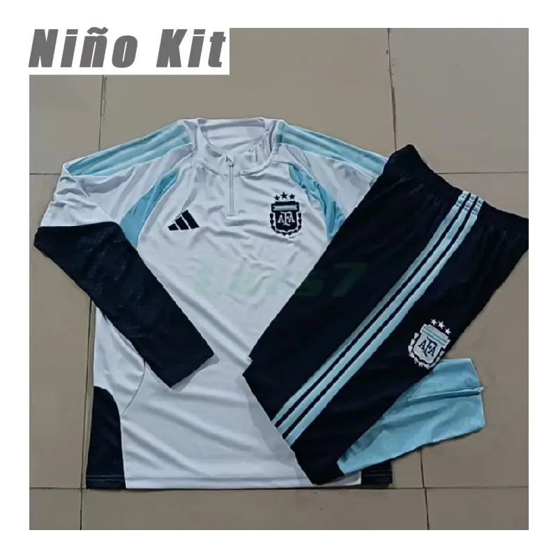 Sudadera de Entrenamiento Argentina 2026 Niño Blanco
