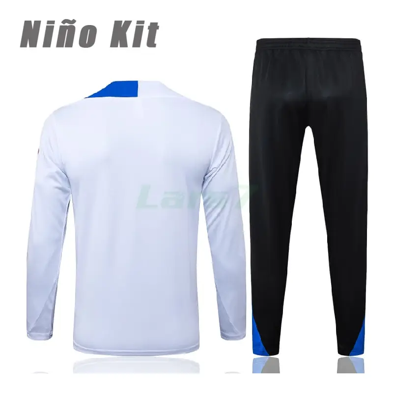 Sudadera De Entrenamiento PSG 2025/2026 Niño Kit Blanco/Azul