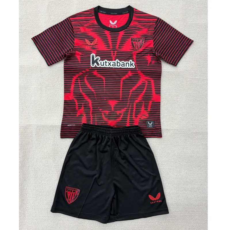 Camiseta Athletic de Bilbao 4ª Equipación 2025/2026 Rojo Niño Kit