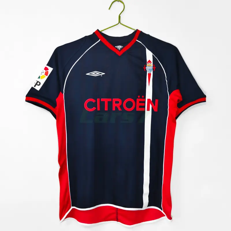 Camiseta Celta De Vigo 2ª Equipación Retro 2001/02 Azul Oscuro
