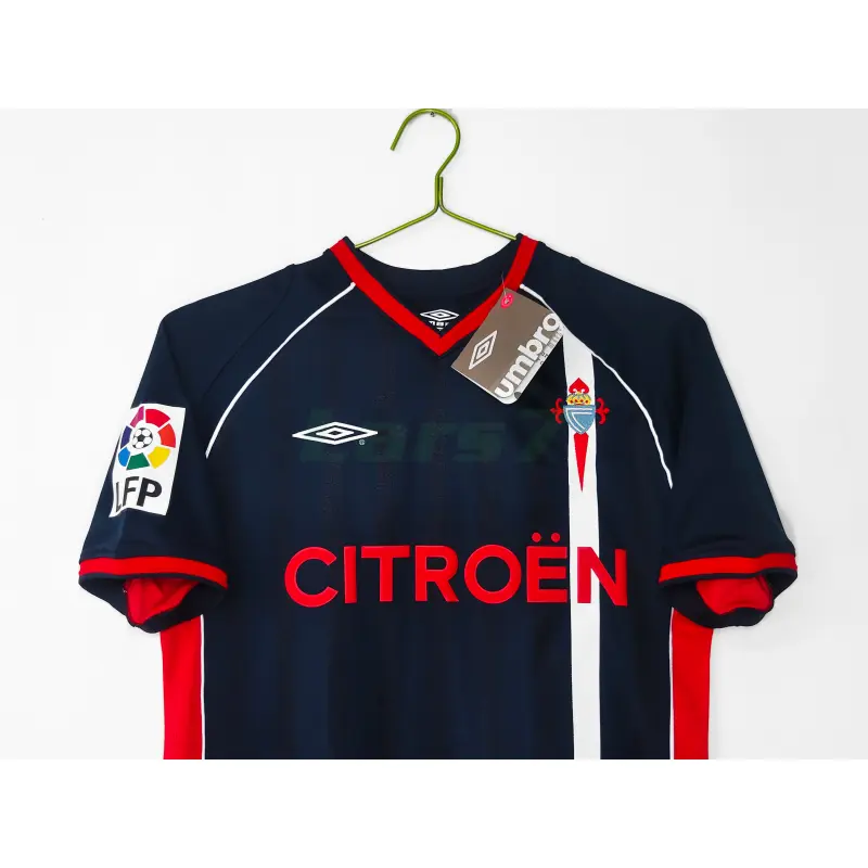 Camiseta Celta De Vigo 2ª Equipación Retro 2001/02 Azul Oscuro