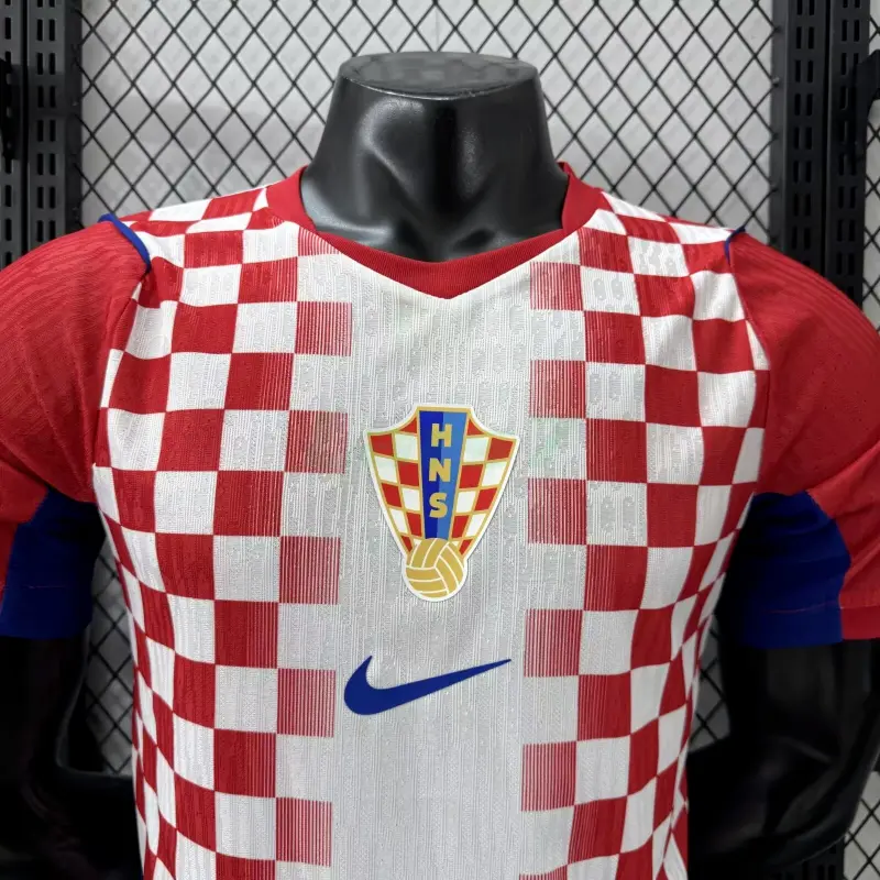 Camiseta Croacia 1ª Equipación Mundial 2026 Rojo/Blanco (EDICIÓN JUGADOR)