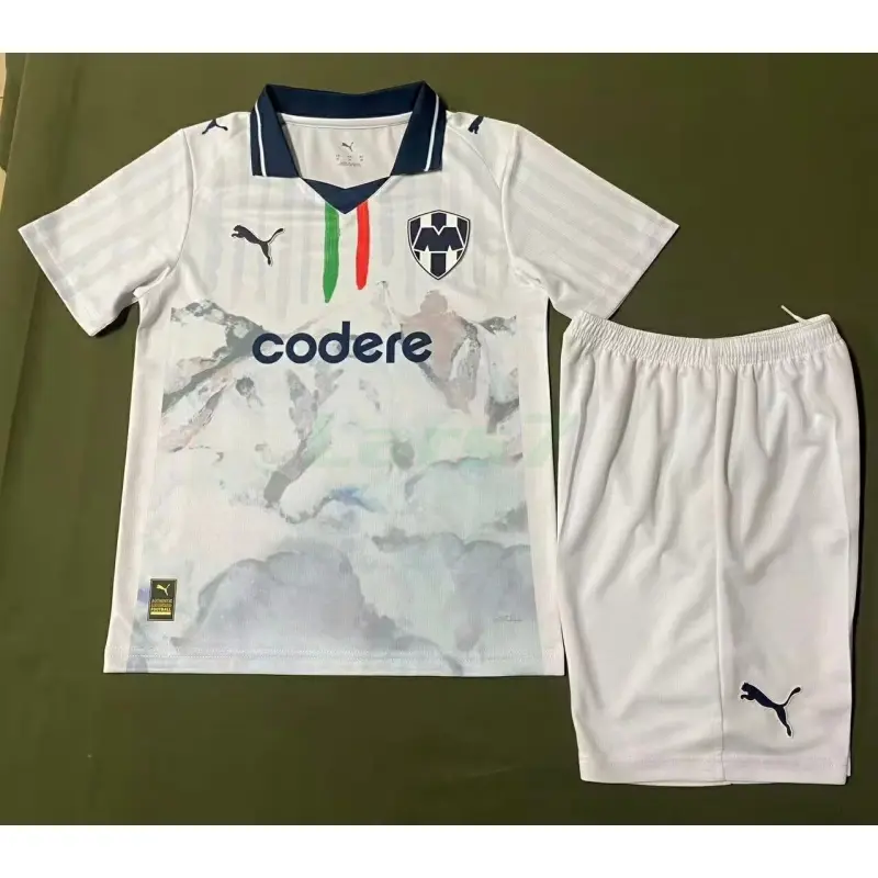 Camiseta Monterrey 2ª Equipación 2025/2026 Club World Cup Blanco Niño Kit