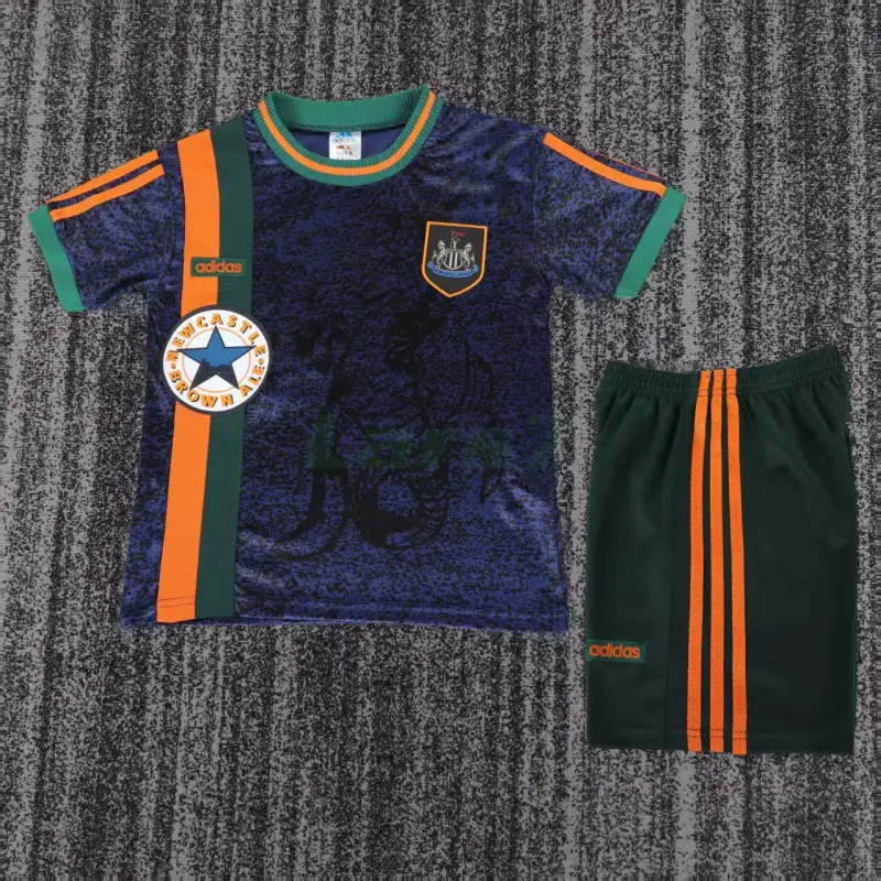 Camiseta Newcastle United 2ª Equipación Retro 1997/98 Azul Oscuro Niño Kit