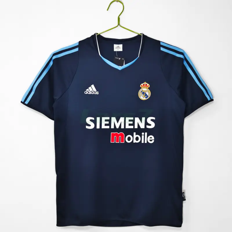 Camiseta Real Madrid 2ª Equipación Retro 2003/04 Azul Marino