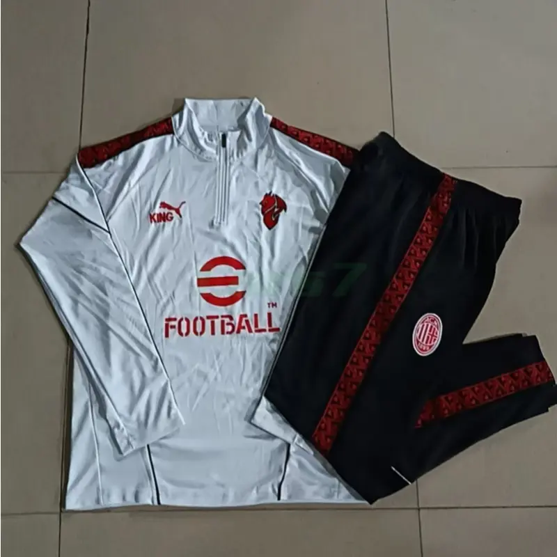 Sudadera De Entrenamiento AC Milan 2025/2026 Blanco/Rojo