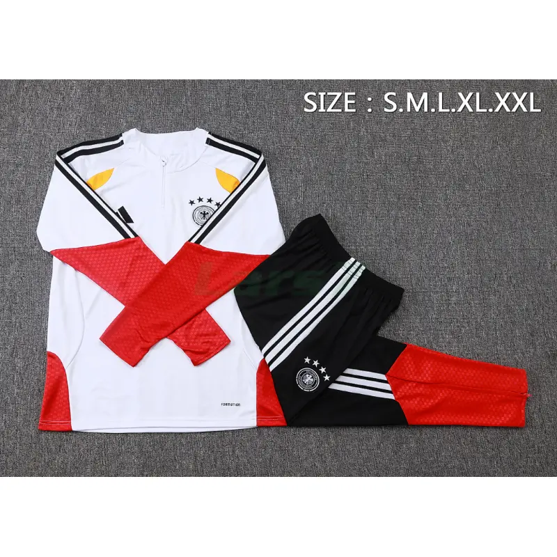 Sudadera de Entrenamiento Alemania 2026 Blanco/Rojo