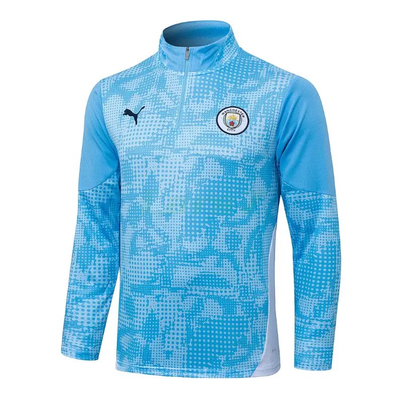 Sudadera De Entrenamiento Manchester City 2025/2026 Azul Claro con Estampado