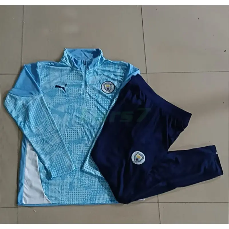 Sudadera De Entrenamiento Manchester City 2025/2026 Azul Claro con Estampado