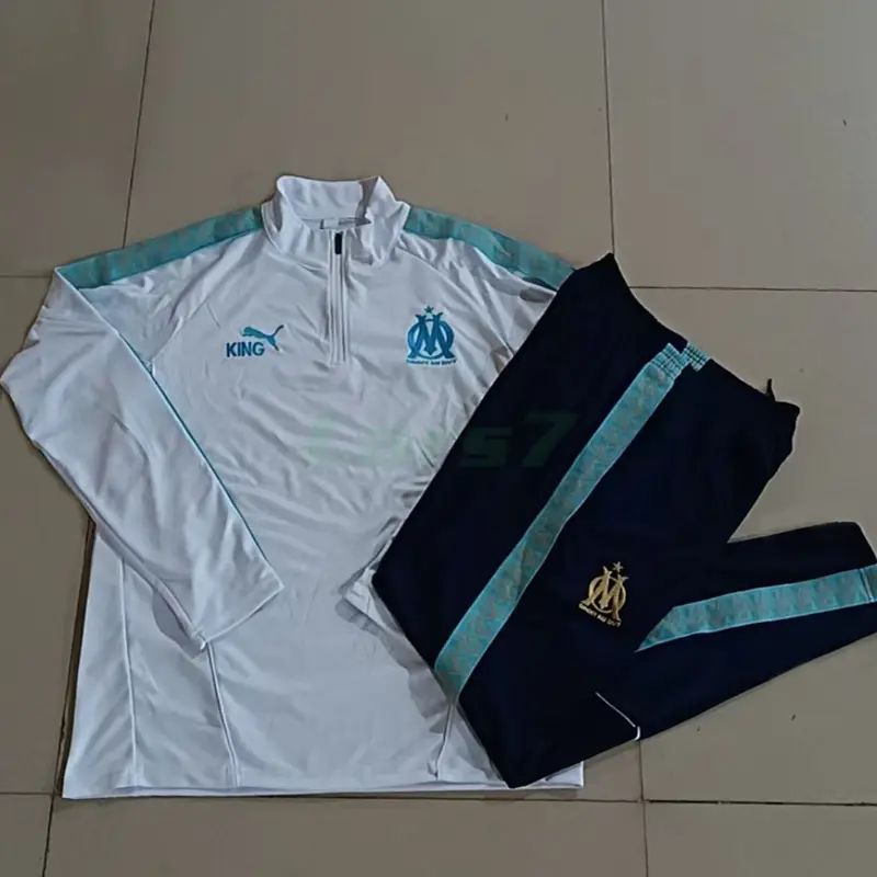 Sudadera De Entrenamiento Marsella 2025/2026 Blanco/Verde
