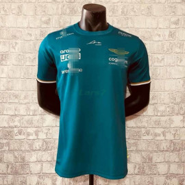 Camiseta Aston Martin Aramco Cognizant F1 2023 Fernando Alonso #14 Verde