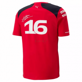 Camiseta Scuderia Ferrari F1 2023 Charles Leclerc #16 Rojo