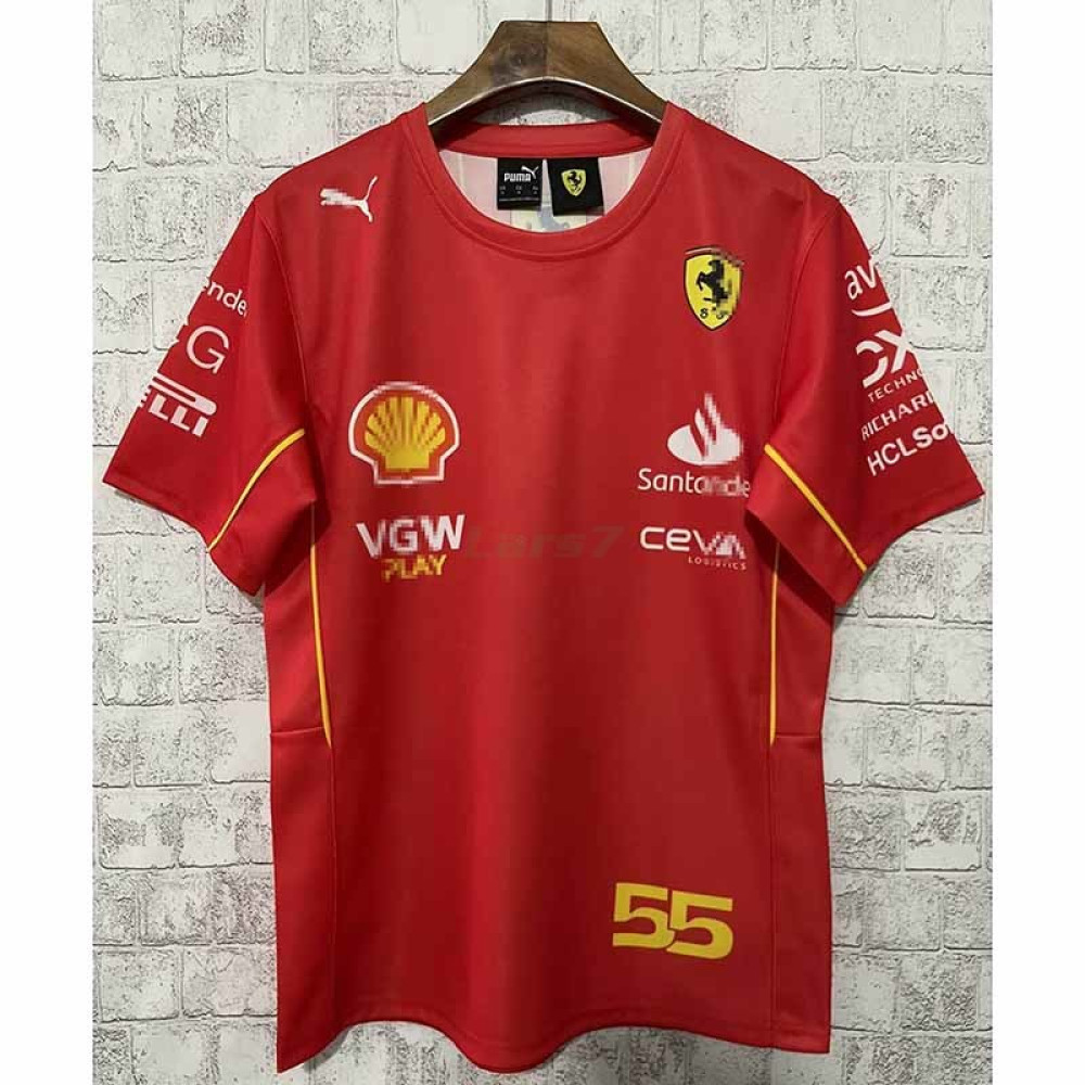 Camisa Ferrari Camiseta Del Equipo De Carlos Sainz 2022 Scuderia