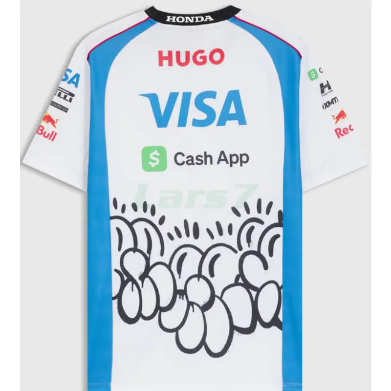 Camiseta Visa Cash App Racing Bulls Silverstone GP Blanco