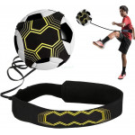 Entrenador de fútbol con cinturón ajustable para niños, adultos y principiantes - Amarillo