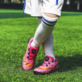 Botas De Fútbol Para Niños Y Junior Tacos Cortos Botones Giratorios Las Favoritas De Los Estudiantes (#28~#39)