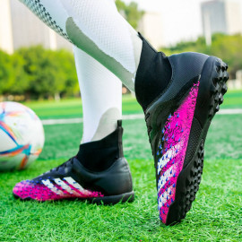 Botas De Fútbol Para Niños Y Adultos De Caña Alta Multicolores (#35~#45)