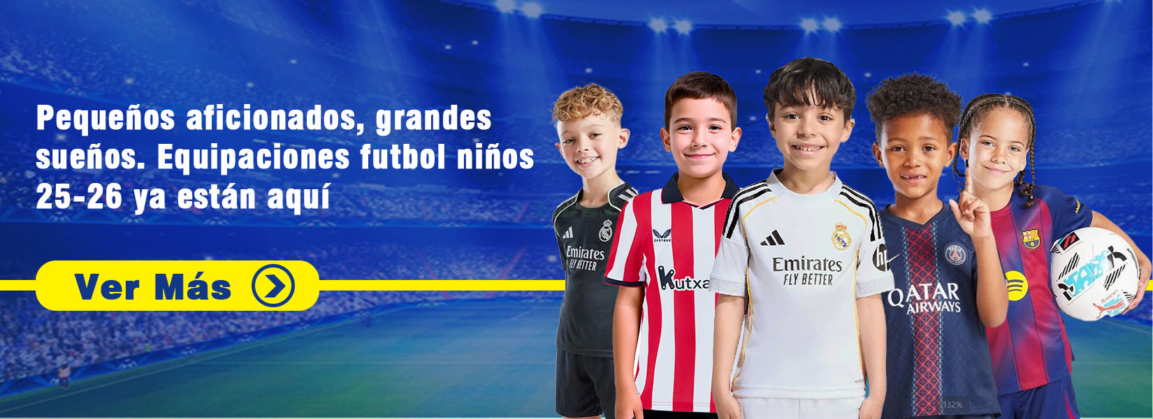 Camisetas futbol de ninos