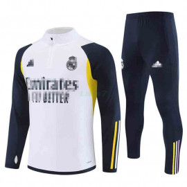 Sudadera de Entrenamiento Real Madrid 2023/2024 Kit Blanco/Negro