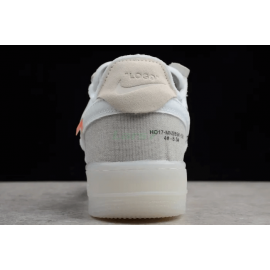 Off White x Air Force 1 Virgilio Corte Bajo Blanco con Cremallera