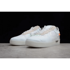 Off White x Air Force 1 Virgilio Corte Bajo Blanco con Cremallera