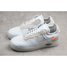 Off White x Air Force 1 Virgilio Corte Bajo Blanco con Cremallera