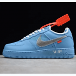 Off-White x Air Force 1 MCA Azul Universario con Zip-Tie