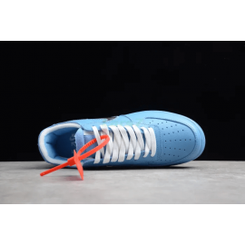 Off-White x Air Force 1 MCA Azul Universario con Zip-Tie