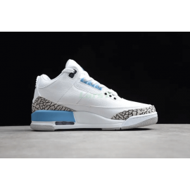 Air Jordan 3 “UNC” Blanco/Azul Claro