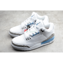 Air Jordan 3 “UNC” Blanco/Azul Claro