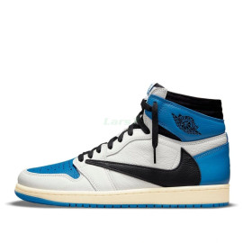Fragment Design x Travis Scott x Air Jordan 1 Retro High "Azul militar"