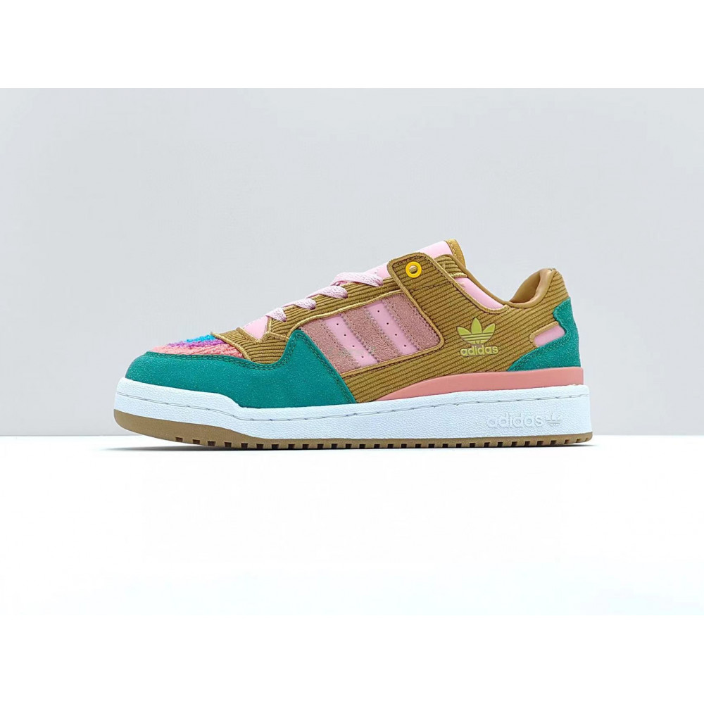 Simpsons x adidas FORUM Low Marrón/Rosa/Verde