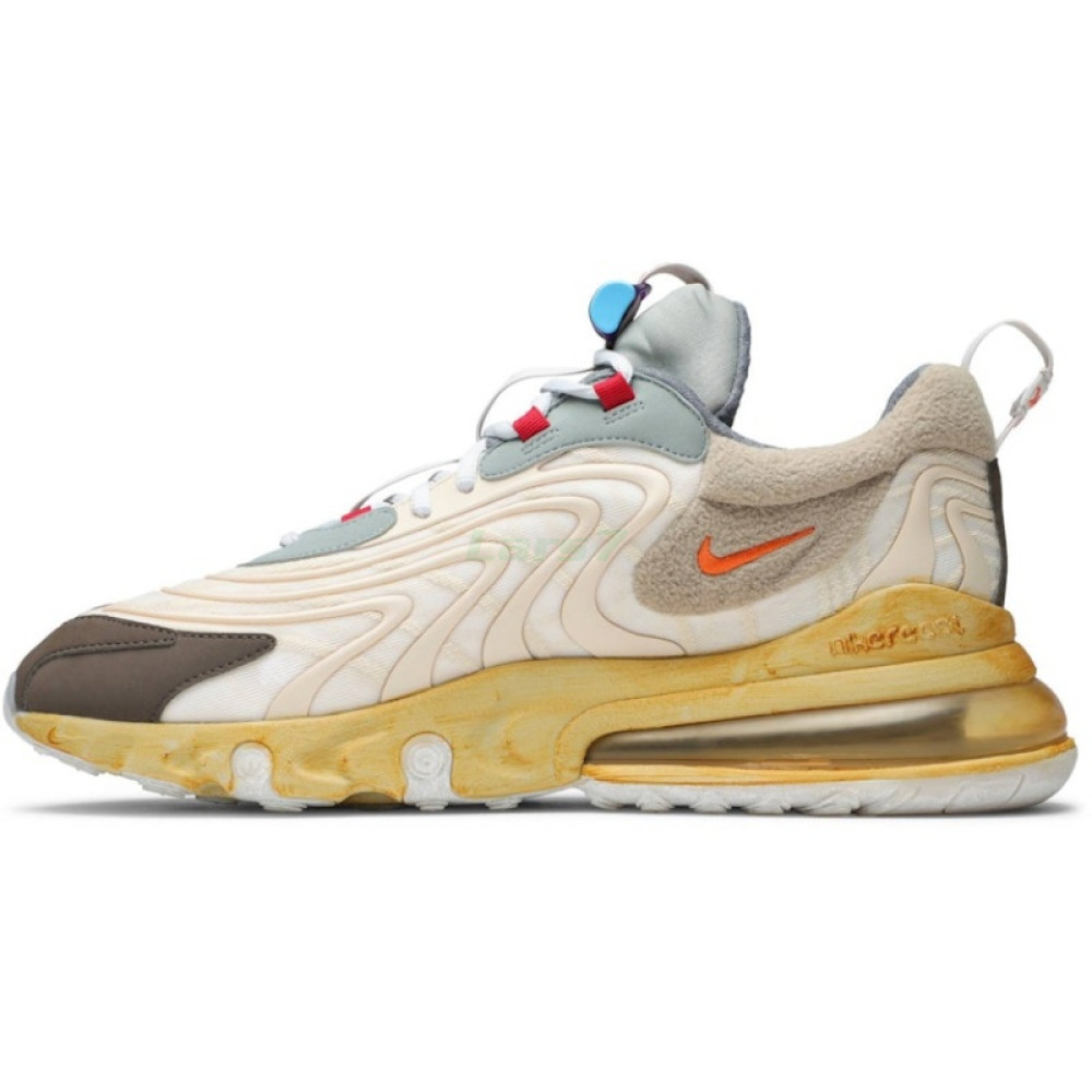 Travis Scott x Nike Air Max 270 React ENG "Senderos de Cactus" Bronceado/Naranja